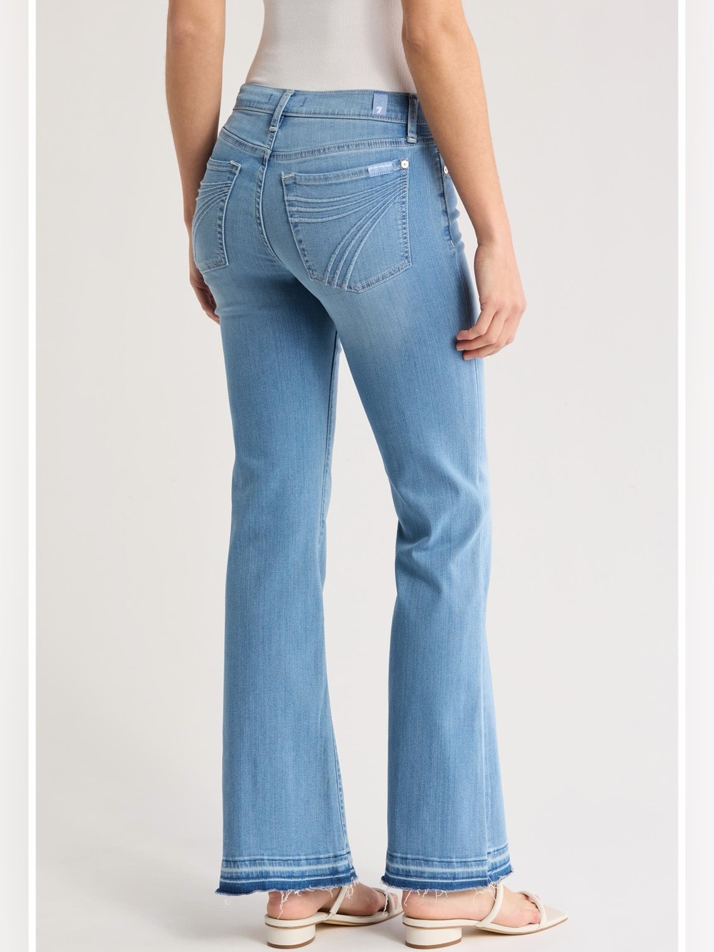 NWT 7 For All Mankind DOJO Tailorless In Marrakech with Unrolled Hem Size 27 - Picture 2 of 10